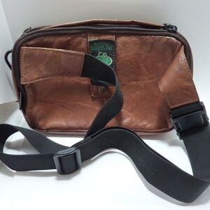 VTG Stealth Pac Coronado Leather BELT BAG Waist Hip Fanny Pack Concealed Carry B